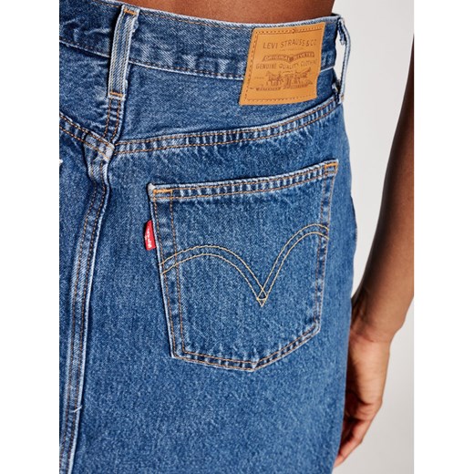 Levi's® Spódnica jeansowa Deconstructed 77882-0009 Granatowy Skinny Fit 25 MODIVO promocyjna cena