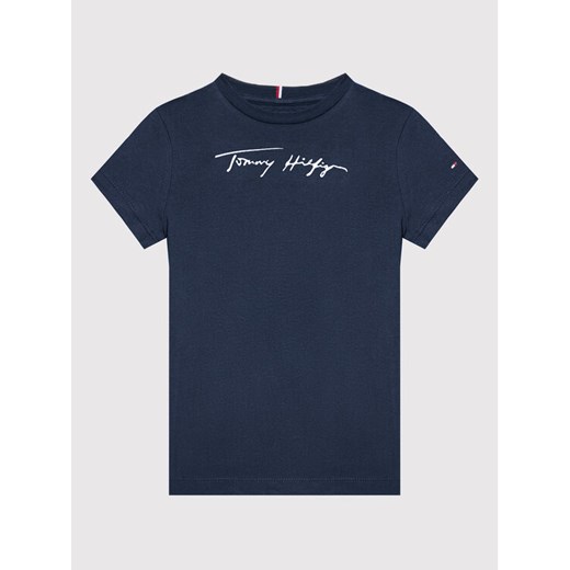 Tommy Hilfiger T-Shirt Script KS0KS00174 D Granatowy Regular Fit Tommy Hilfiger 8 wyprzedaż MODIVO