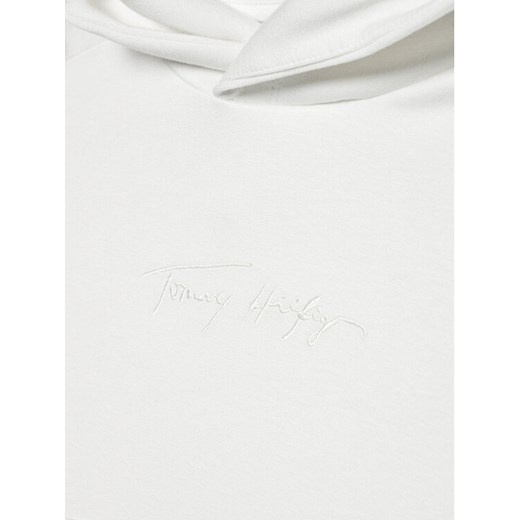 Tommy Hilfiger Bluza Signature KG0KG06319 D Biały Regular Fit Tommy Hilfiger 14Y okazja MODIVO