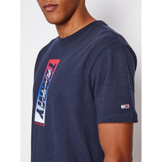 Tommy Jeans T-Shirt Vertical Front DM0DM10238 Granatowy Regular Fit Tommy Jeans S MODIVO promocja
