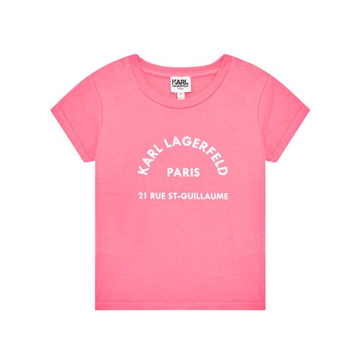 KARL LAGERFELD T-Shirt Z15M59 S Różowy Regular Fit Karl Lagerfeld 8Y wyprzedaż MODIVO