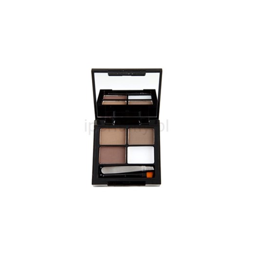 Makeup Revolution Focus & Fix zestaw do brwi odcień Medium Dark 5,8 g + do każdego zamówienia upominek. iperfumy-pl czarny zestaw