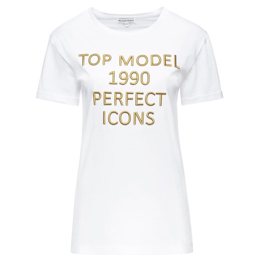 Silvian Heach T-Shirt Zhour CVP19415TS Biały Regular Fit M promocja MODIVO