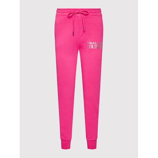 Versace Jeans Couture Spodnie dresowe 71HAAT04 Różowy Regular Fit XL promocja MODIVO
