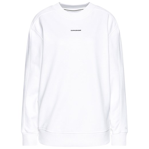 Calvin Klein Jeans Bluza J20J216555 Biały Relaxed Fit S promocyjna cena MODIVO