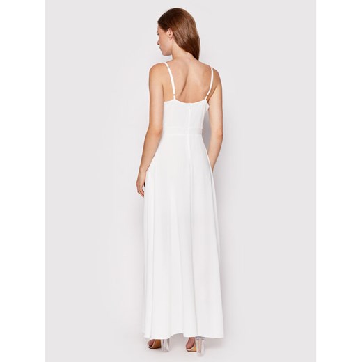 Rinascimento Sukienka wieczorowa CFC0109443003 Biały Regular Fit Rinascimento S promocja MODIVO