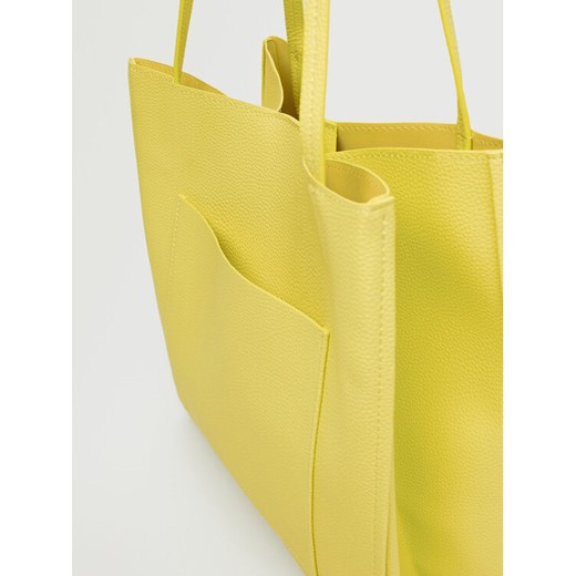 Mango Torebka Rory 37050246 Żółty Mango uniwersalny wyprzedaż MODIVO