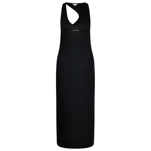 Calvin Klein Swimwear Sukienka plażowa KW0KW01355 Czarny Regular Fit L MODIVO promocyjna cena