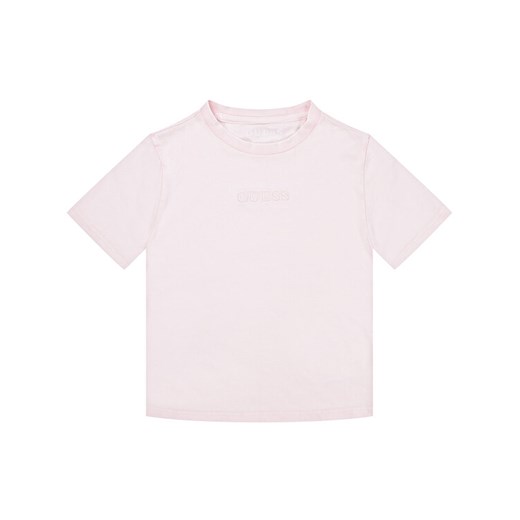 Guess T-Shirt H01T03 K82E0 Różowy Regular Fit Guess 6X_7 promocja MODIVO