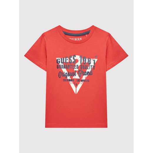 Guess T-Shirt N2GI01 K8HM0 Czerwony Regular Fit Guess 4Y promocja MODIVO