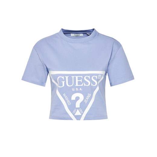Guess T-Shirt O1GA21 K8HM0 Niebieski Regular Fit Guess XL MODIVO wyprzedaż
