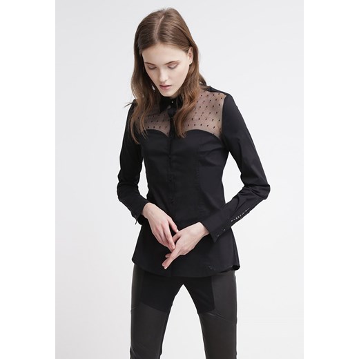 Guess LUDMILA Bluzka noir/jet black zalando czarny zapięcie