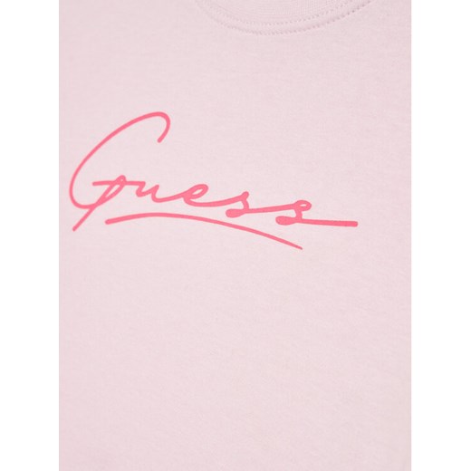 Guess T-Shirt J2RI38 I3Z11 Różowy Relaxed Fit Guess 12Y promocyjna cena MODIVO