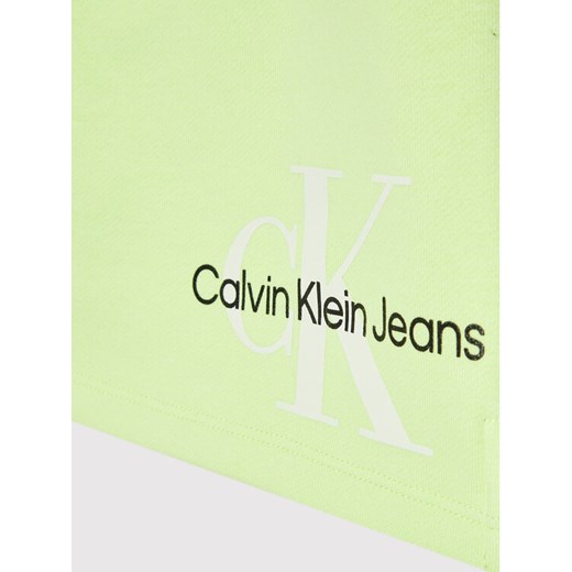 Calvin Klein Jeans Spódnica Reflective Monogram IG0IG01426 Zielony Regular Fit 12Y okazja MODIVO