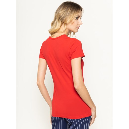 LOVE MOSCHINO T-Shirt W4F7358E 1698 Czerwony Regular Fit Love Moschino 40 okazyjna cena MODIVO