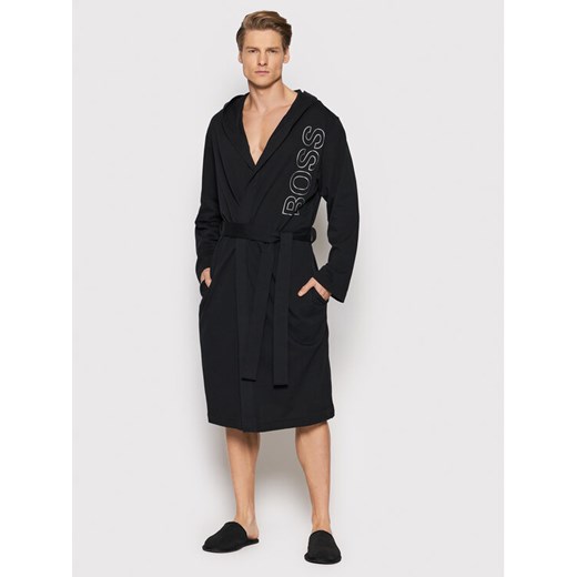 Boss Szlafrok Identity Hooded Robe 50463513 Czarny XL MODIVO promocja