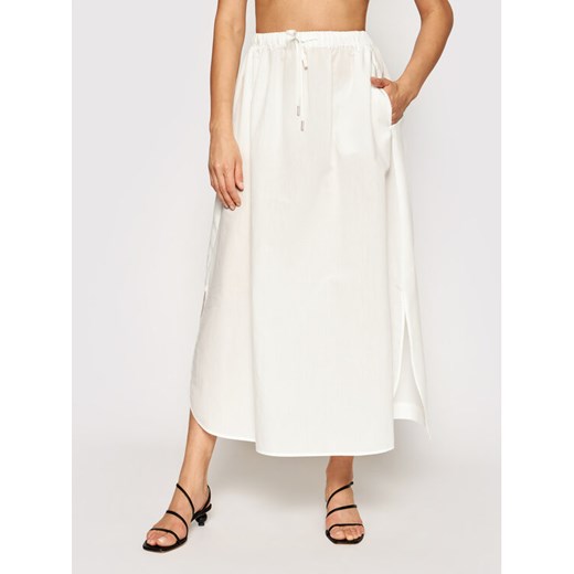 Max Mara Beachwear Spódnica midi Utopico 31010118 Biały Regular Fit 46 MODIVO promocja