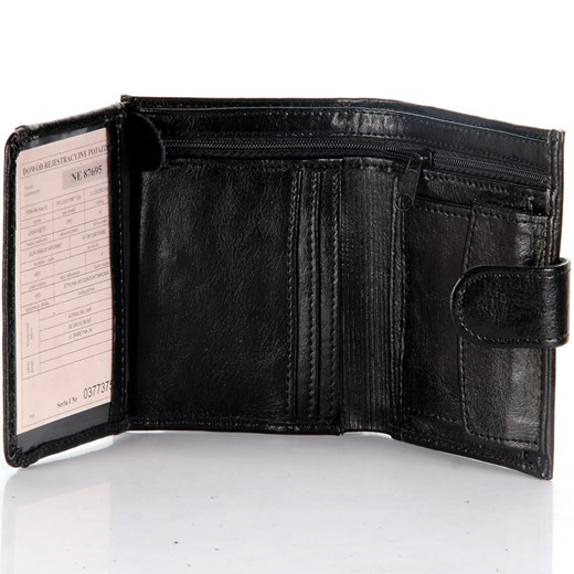 P149 czarny skórzany portfel męski skorzana-com czarny kolorowe