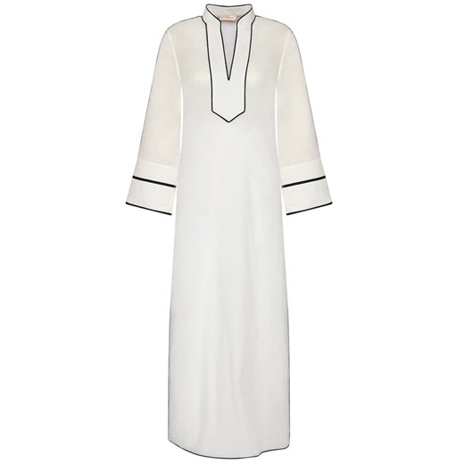 Tory Burch Sukienka plażowa Color-Blocked 84553 Biały Regular Fit Tory Burch XL wyprzedaż MODIVO