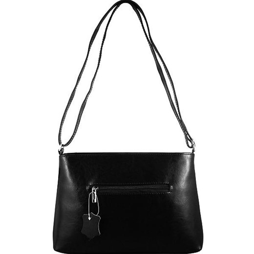 DAN-A T175 czarna torebka skórzana damska listonoszka skorzana-com bialy minimalistyczny
