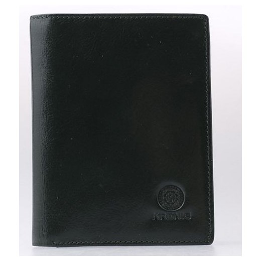 KRENIG Classic 12029 czarny portfel skórzany męski w pudełku skorzana-com czarny naturalne