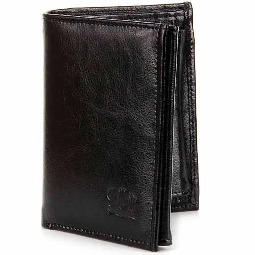 P165 czarny skórzany portfel męski skorzana-com czarny miejsce na karty kredytowe