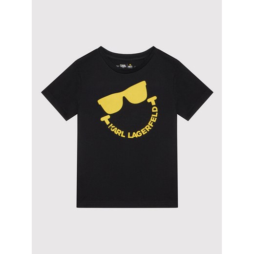 KARL LAGERFELD T-Shirt SMILEY WORLD Z25344 S Czarny Regular Fit Karl Lagerfeld 8Y okazja MODIVO