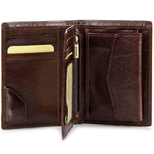 KRENIG El Dorado 11028 brązowy portfel skórzany męski skorzana-com czarny kolorowe