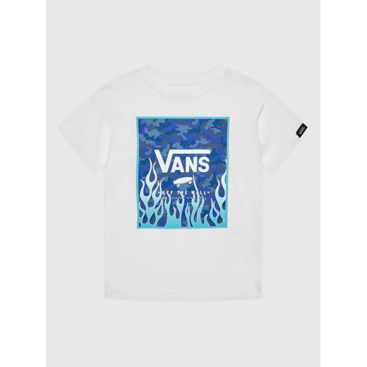 Vans T-Shirt Print Box VN0A3HWJ Biały Regular Fit Vans 4Y okazyjna cena MODIVO