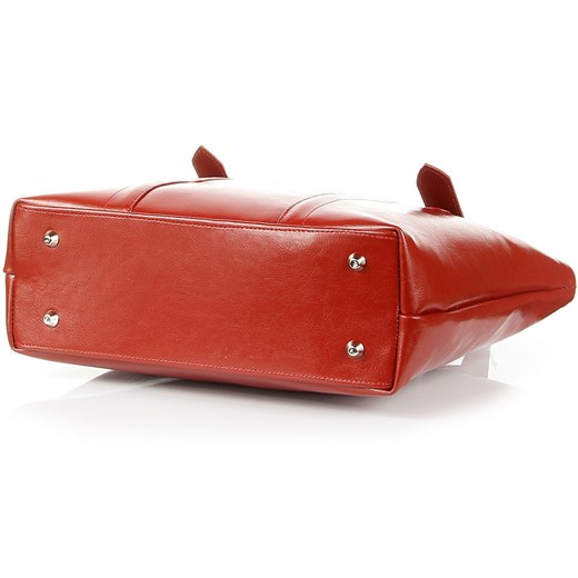 DAN-A T251 czerwona torebka skórzana elegancka skorzana-com czerwony elegancki