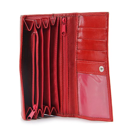 P7 czerwony portfel skórzany damski skorzana-com czerwony naturalne