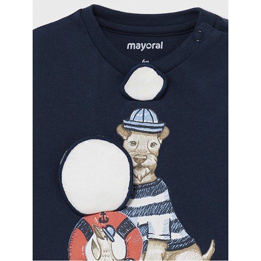 Mayoral T-Shirt 1007 Granatowy Regular Fit Mayoral 9M wyprzedaż MODIVO
