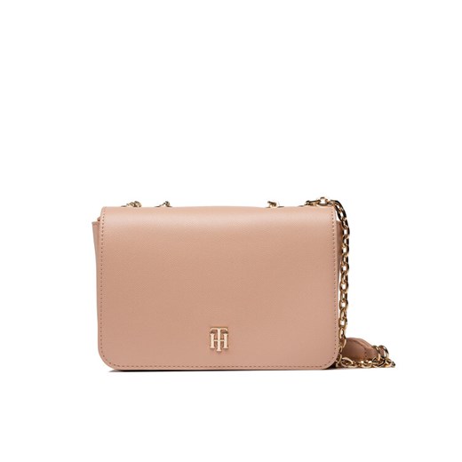 Tommy Hilfiger Torebka Th Timeless Chain Crossover AW0AW13172 Beżowy Tommy Hilfiger uniwersalny okazyjna cena MODIVO
