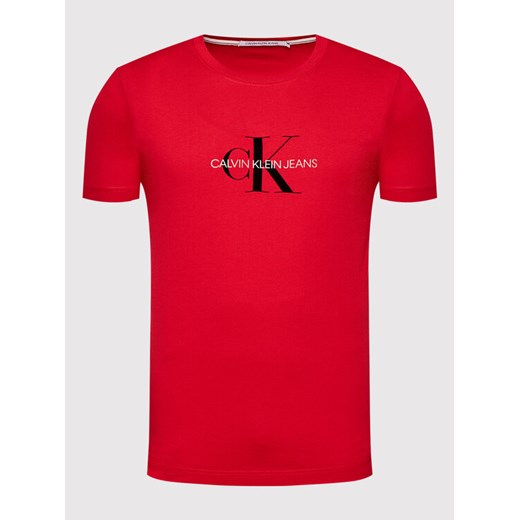 Calvin Klein Jeans T-Shirt J30J318691 Czerwony Regular Fit S MODIVO promocja
