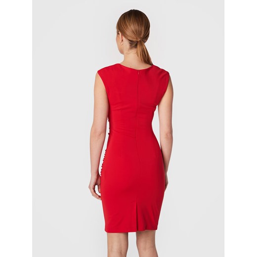 Rinascimento Sukienka koktajlowa CFC0110093003 Czerwony Slim Fit Rinascimento S MODIVO promocja