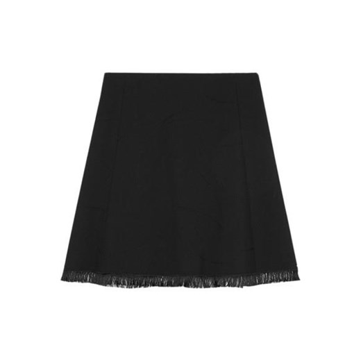 Jacquard-crepe skirt  net-a-porter czarny spódnica