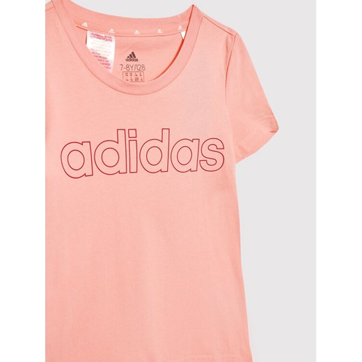 adidas T-Shirt Essentials HE1965 Różowy Slim Fit 14_15Y MODIVO