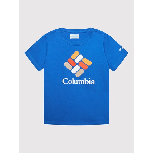 Columbia T-Shirt Valley Creek 1989781 Niebieski Regular Fit Columbia XL MODIVO