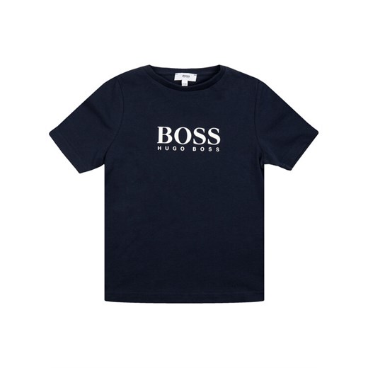 Boss T-Shirt J25P13 M Granatowy Regular Fit 4A MODIVO