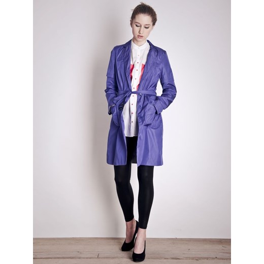 damski trencz ortalionowy showroom-pl fioletowy damskie