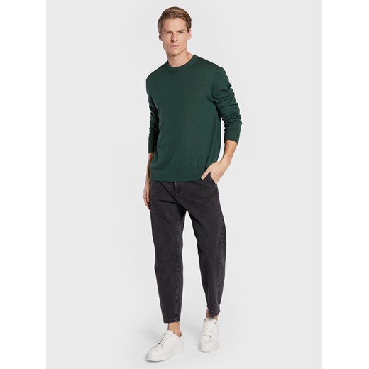 United Colors Of Benetton Jeansy 4YO7UF00B Czarny Cropped Fit United Colors Of Benetton 34 promocyjna cena MODIVO
