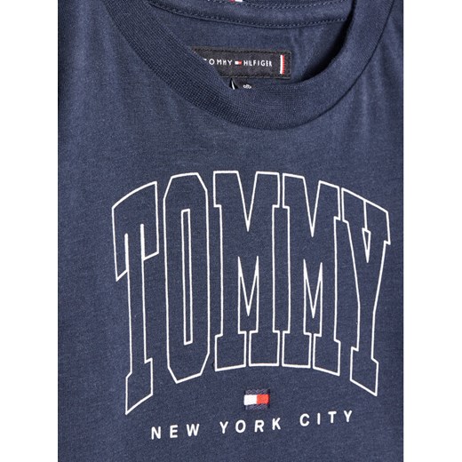 Tommy Hilfiger T-Shirt Bold Varsity Logo KB0KB07287 D Granatowy Regular Fit Tommy Hilfiger 10Y wyprzedaż MODIVO