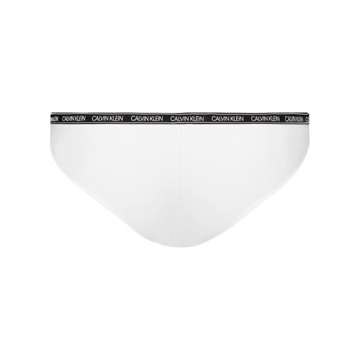 Calvin Klein Swimwear Dół od bikini Logo Tape KW0KW01275 Biały S wyprzedaż MODIVO