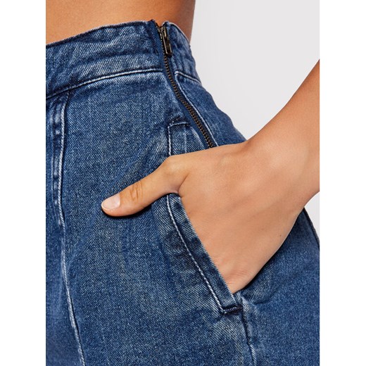 Noisy May Spódnica jeansowa Peri 27017859 Niebieski Regular Fit Noisy May S wyprzedaż MODIVO