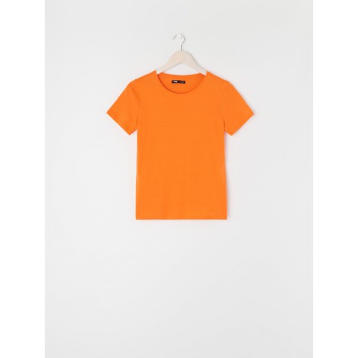 Sinsay - Koszulka bawełniana - Pomarańczowy Sinsay M Sinsay