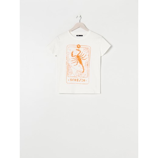 Sinsay - Koszulka Skorpion - Kremowy Sinsay XS Sinsay