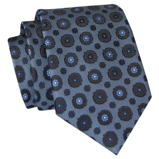 Krawat Angelo di Monti - Odcienie Niebieskiego, Grochy KRADM1979 ze sklepu JegoSzafa.pl w kategorii Krawaty - zdjęcie 150574666