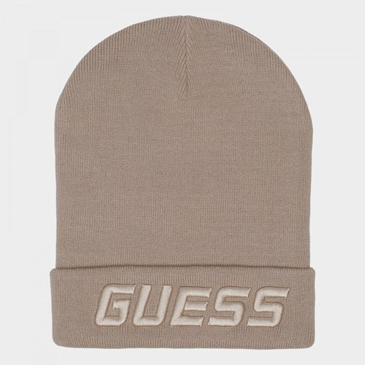 Damska czapka zimowa GUESS Beanie Hat - beżowa Guess One-size okazyjna cena Sportstylestory.com