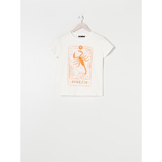 Sinsay - Koszulka Skorpion - Kremowy Sinsay S Sinsay
