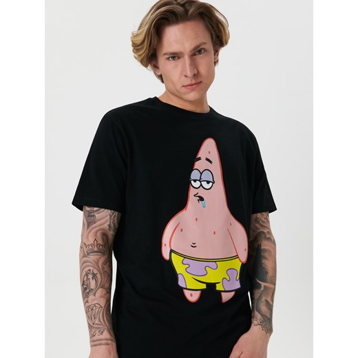 Sinsay - Koszulka SpongeBob - Czarny Sinsay M promocyjna cena Sinsay